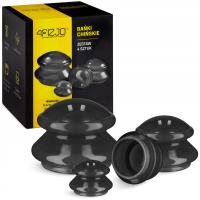 BAŃKI CHIŃSKIE DO MASAŻU CIAŁA ANTYCELLULITOWE SILIKONOWE MASAŻ ZESTAW 4szt