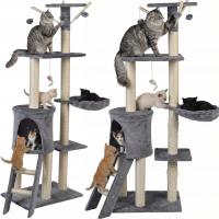 Drapak wieża Funfit Home&Office 5 poziomów sizal szary 139 cm