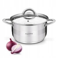 Стальная индукционная газовая крышка для кастрюли Solidn Konighoffer Faro 3,4 л 20 см