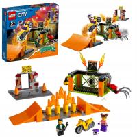 KLOCKI LEGO CITY STUNT MOTOCYKL MOTOR RAMPA RAMPY KASKADER