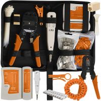 Tester kabli RJ45 RJ11 zestaw sieciowy ściągacz zaciskarka 145el Bigstren