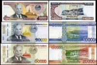 LAOS ZESTAW 5000 10000 20000 Kip 2020 NOWOŚĆ UNC