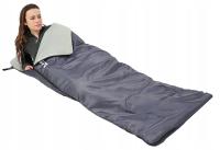 ŚPIWÓR turystyczny LIGHT 200x70 cm szary ENERO CAMP