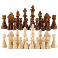 Styl 3,5 cala Średniowieczne drewniane szachy Międ