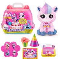 ZURU PETS ALIVE PRZYJĘCIE URODZINOWE INTERAKTYWNE ZWIERZĄTKO + TRANSPORTER