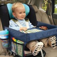Детский дорожный органайзер / стол для автомобиля-темно-синий