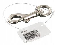 Karabińczyk z okrętką ocynk16 mm