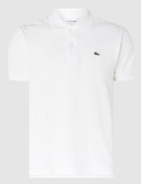 Koszulka polo męska LACOSTE polówka biała z logo - (7)