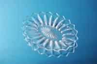 СТАРЫЙ СТЕКЛЯННЫЙ ПОДНОС ПОДНОС