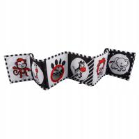 Czarno-biała miękka książeczka o wysokim kontraście Przenośna L1