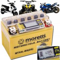 Akumulator żelowy motocyklowy LCD MORETTI MTX4L-BS 4 Ah YTX4L-BS