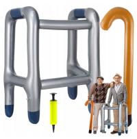 DMUCHANY NADMUCHIWANY BALKONIK CHODZIK Z LASKĄ PREZENT PRZEBRANIE POMPKA XL