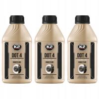 3× K2 DOT 4 PŁYN 0,5L DOT-4 HAMULCOWY DOT4 500ml