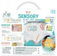 ABC ZESTAW SENSORYCZNY DIY ŚWIECĄCY SŁOIK