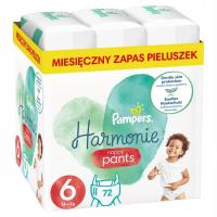 PAMPERS Harmonie Pants Pieluchomajtki Rozmiar 6 72 szt 15+ kg