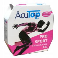 DUŻA ROLKA KINESIO ACUTOP PRO SPORT 35 METRÓW - MOCNY KLEJ TAŚMA RÓŻOWA