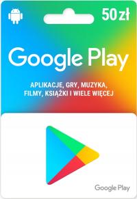 Karta podarunkowa Google Play 50 zł | Kod cyfrowy