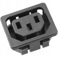 Komputerowe gniazdo zasilające 3pinowe na panel (montażowe)