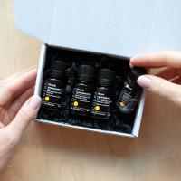 ZESTAW OLEJKÓW ETERYCZNYCH 4 SZT. KORZENNA HERBATA AROMATERAPIA ECOSPA