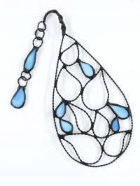 Zakładka witrażowa KROPLE DESZCZU