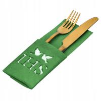 Pokrowce Na Sztućce na stół Chrzest Święty Etui Dekoracje Stołu 6szt IHS