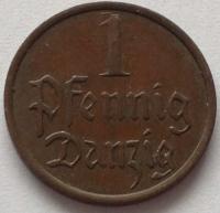 Wolne Miasto Gdańsk 1 pfennig 1937