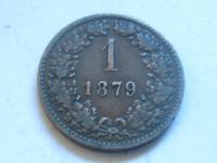 nr893 Austria Stara Moneta 1 Krajcar 1879
