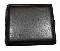 PAPIEROŚNICA NA 18 PAPIEROSÓW, EKO SKÓRA ANTRACYT, MADE IN GERMANY- 5454