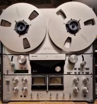 Heyberson MAGNETOFON PHILIPS N4520 kompletny - naby, szpule, taśma