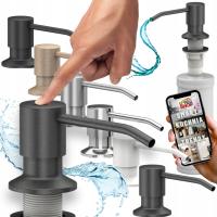 Диспенсер для мыла для кухонной раковины, черный контейнер для мыла