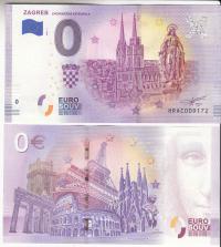 Banknot 0-euro-Kroatien 2019 Zagrep Katedrala