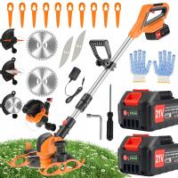 AKUMULATOROWA PODKASZARKA KOSA OGRODOWA WYKASZARKA TRAWY ZESTAW 100W 2x AKU