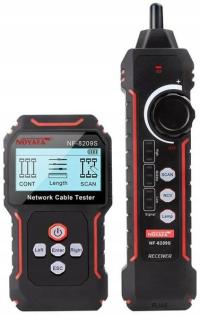 2× Tester okablowania sieci LAN RJ45 PoE szukacz par LCD Noyafa NF-8209S