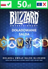 50zł - Battle.net Polska Doładowanie salda ! Blizzard - Diablo - Warcraft