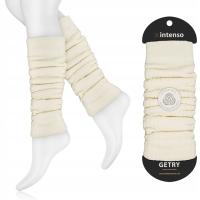 ЖЕНСКИЕ ШЕРСТЯНЫЕ ГЕТРЫ INTENSO LEGWARMERS, ГЕТРЫ ДЛЯ ГОЛЕНИ, UNI ECRU