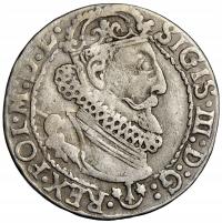Polska, Zygmunt III, Korona, szóstak 1624, men. Kraków - ŁADNY (js)