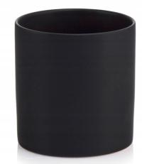 Osłonka Ceramiczna Doniczka 13x14 cm czarny mat