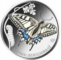 Германия 5 евро 2023-бабочка (царство насекомых)