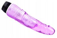 FIOLETOWY KLASYCZNY WIBRATOR ORGAZMOWY SZTUCZNY PENIS