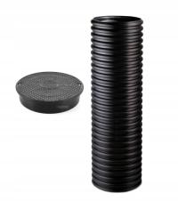 Rura karbowana STUDNIA drenarska fi 400 1,5 mb pokrywa do 7,5 tony