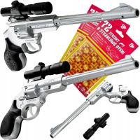 PISTOLET NA SPOŁONKĘ REWOLWER Z LUNETĄ DŁUGI MAGNUM + NABOJE 144 STRZAŁY