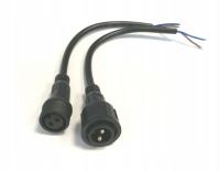 Złącze hermetyczne wtyk gniazdo okrągłe IP65 2p 2pin z przewodem 40cm(5534)