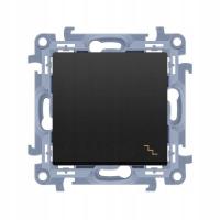 Wyłącznik schodowy Kontakt-simon czarny pojedynczy