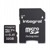 Karta Pamięci Integral 32GB + Adapter 10 UHS-I