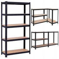 Шкаф хранения металла 3ИН1 гараж для подвала 875кг 180кс90кс40 черный