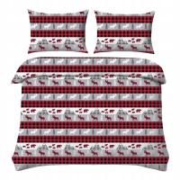 POŚCIEL ŚWIĄTECZNA KOMPLET 160x200 + 2 x 70x80cm Dwustronna - RÓŻNE WZORY