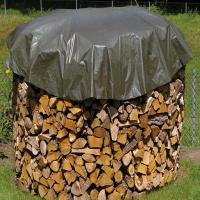 Plandeka ochronna okrągła do drewna oliwkowa fi 5m