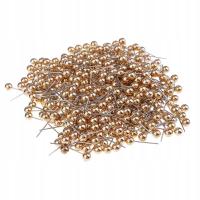 400 Piece Color Beads Head Push Pins Office Drawing Pins Gold