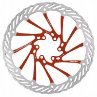 Tarcza hamulcowa 180mm CZERWONA rowerowa TOOPRE