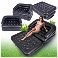 DMUCHANA SOFA MATERAC POMPOWANY AVENLI BALLO 5w1 CZARNA 198x138 CM